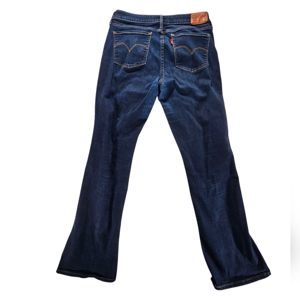 Levi's 714 Bootcut Jeans Dark Wash Size 30 - Picture 2 of 6